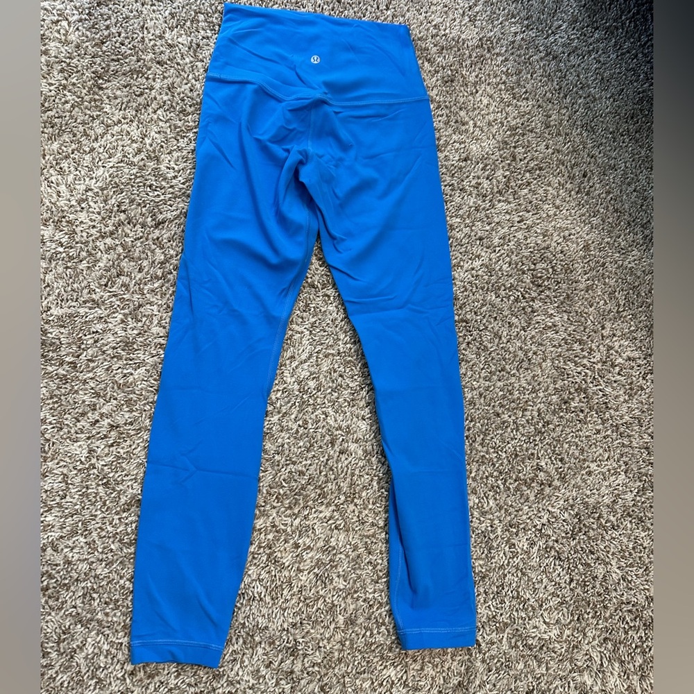 Lululemon blue wunder under leggings